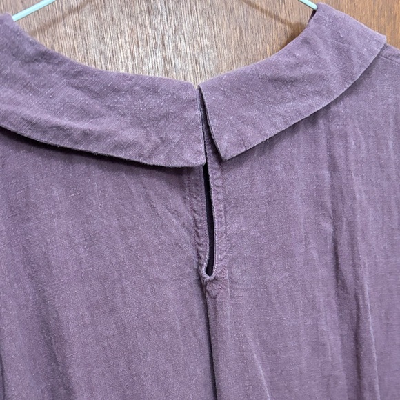 Peter Pan Collar linen dress - Picture 4 of 4